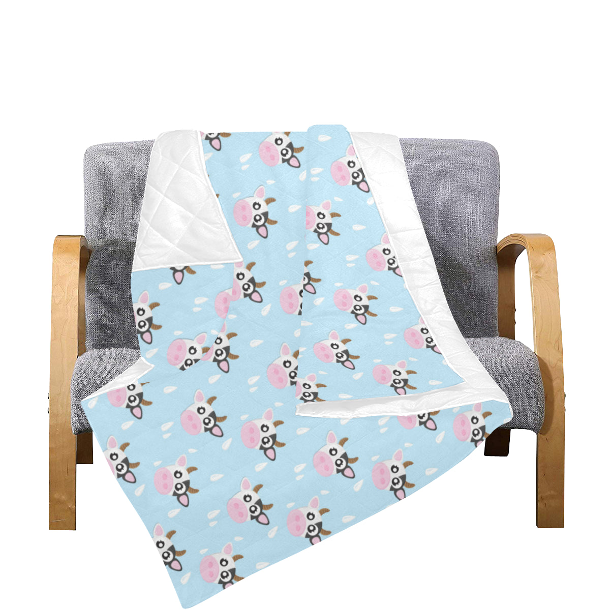 Cow Pattern Print Design 07 Premium Quilt