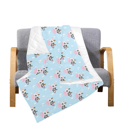 Cow Pattern Print Design 07 Premium Quilt