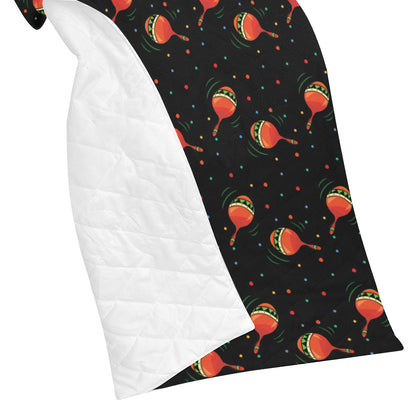Maracas Pattern Print Design 03 Premium Quilt