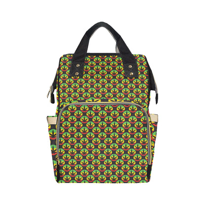 Rasta Reggae Color Design Diaper Bag Backpack