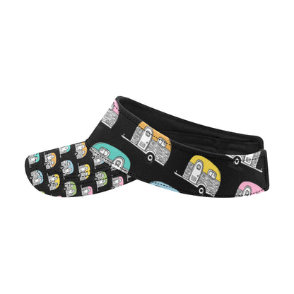 Camper Pattern Camping Themed No 2 Print Unisex Sun Visor