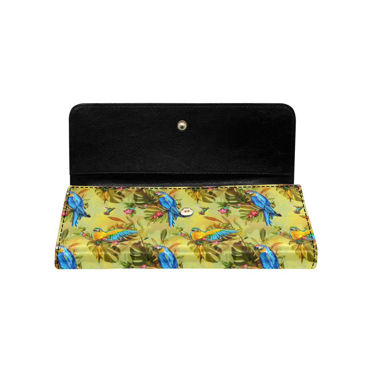 Parrot Pattern Print Design A02 Women's Trifold Wallet