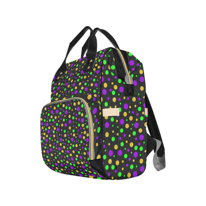 Mardi Gras Pattern Print Design 07 Diaper Bag Backpack
