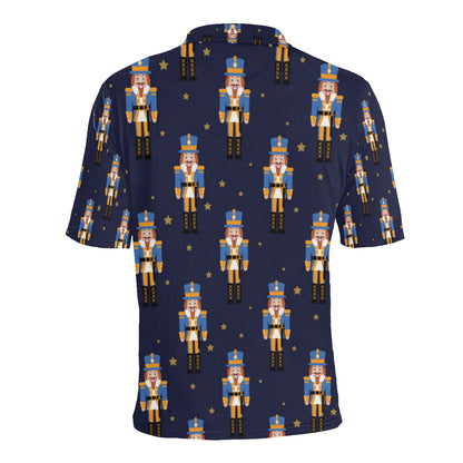 Nutcracker Pattern Print Design A04 Men Polo Shirt