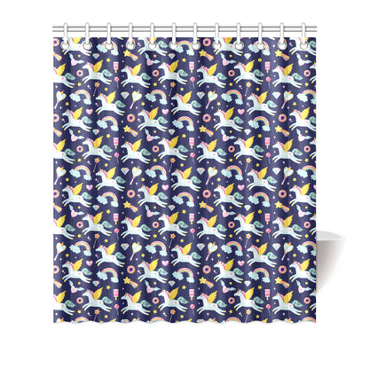 Pegasus Pattern Print Design 05 Shower Curtain