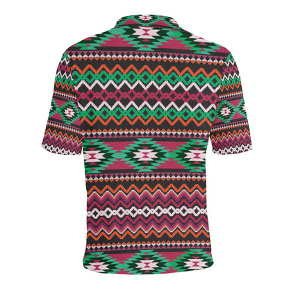 Mexican Pattern Print Design 01 Men Polo Shirt