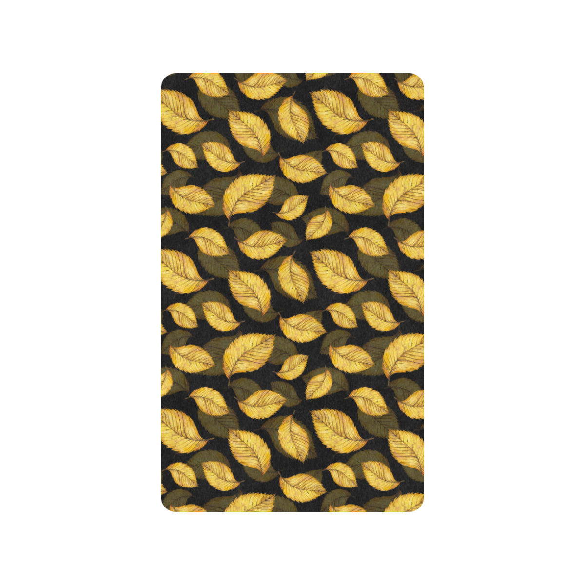 Elm Leave Summer Print Pattern Rubber Doormat