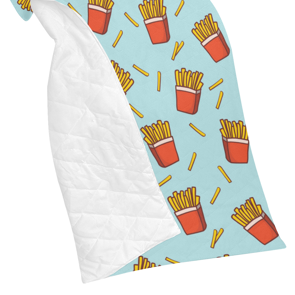 French Fried Pattern Print Design 02 Premium Quilt
