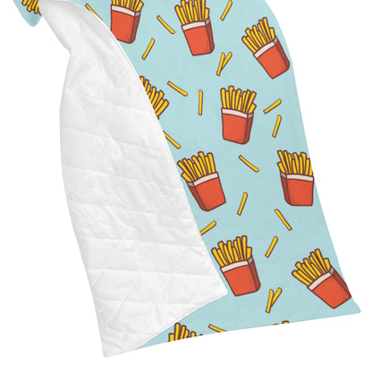 French Fried Pattern Print Design 02 Premium Quilt