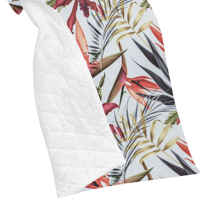 Tropical Flower Pattern Print Design TF021 Premium Quilt