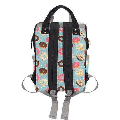 Donut Pattern Print Design DN04 Diaper Bag Backpack