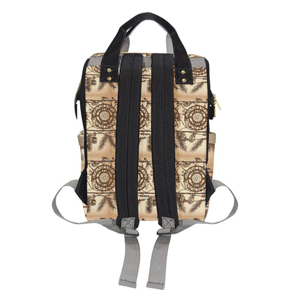 Dream catcher vintage native Diaper Bag Backpack