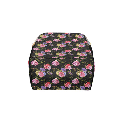 Carnations Pattern Print Design CN05 Diaper Bag Backpack