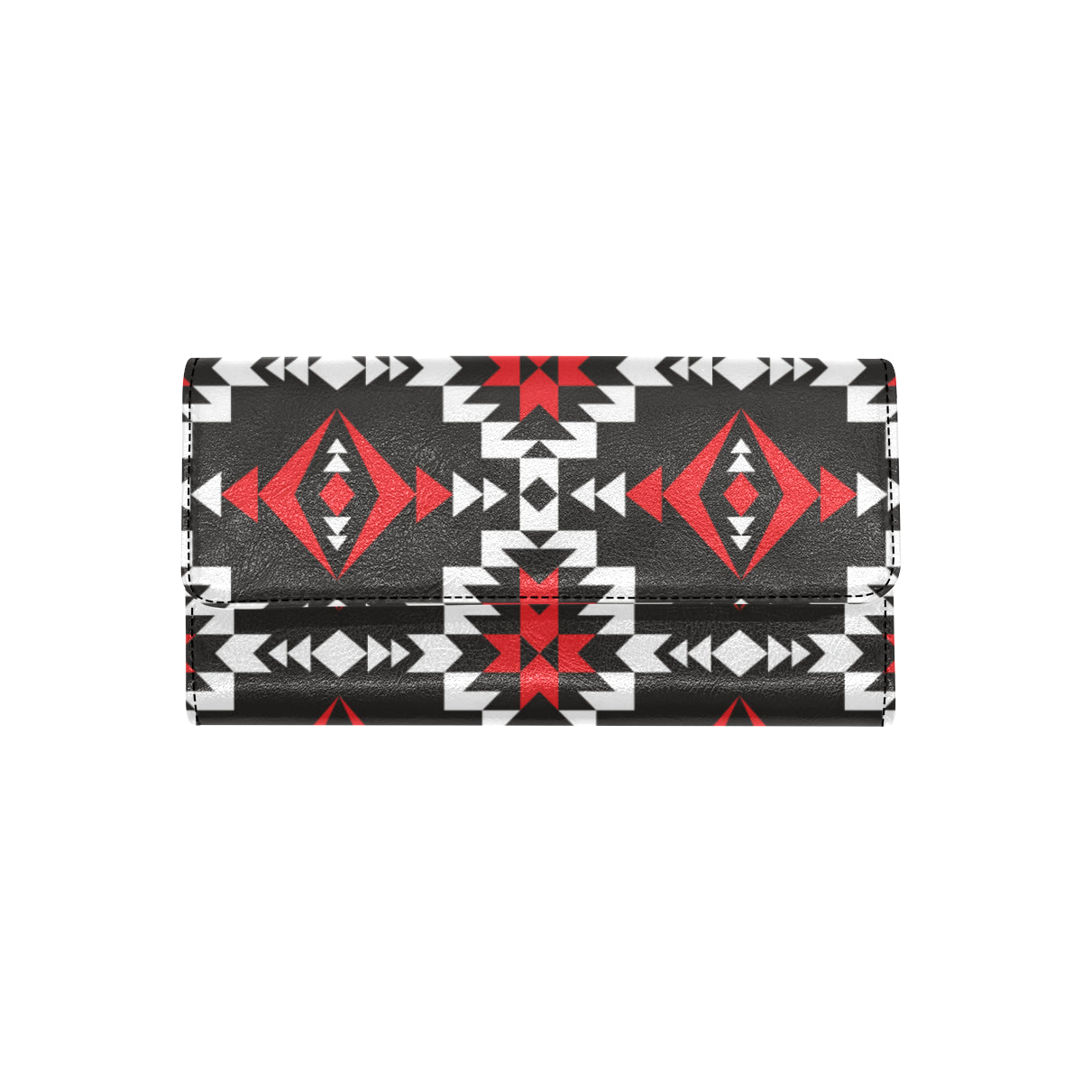 Navajo Pattern Print Design A02 Women's Trifold Wallet