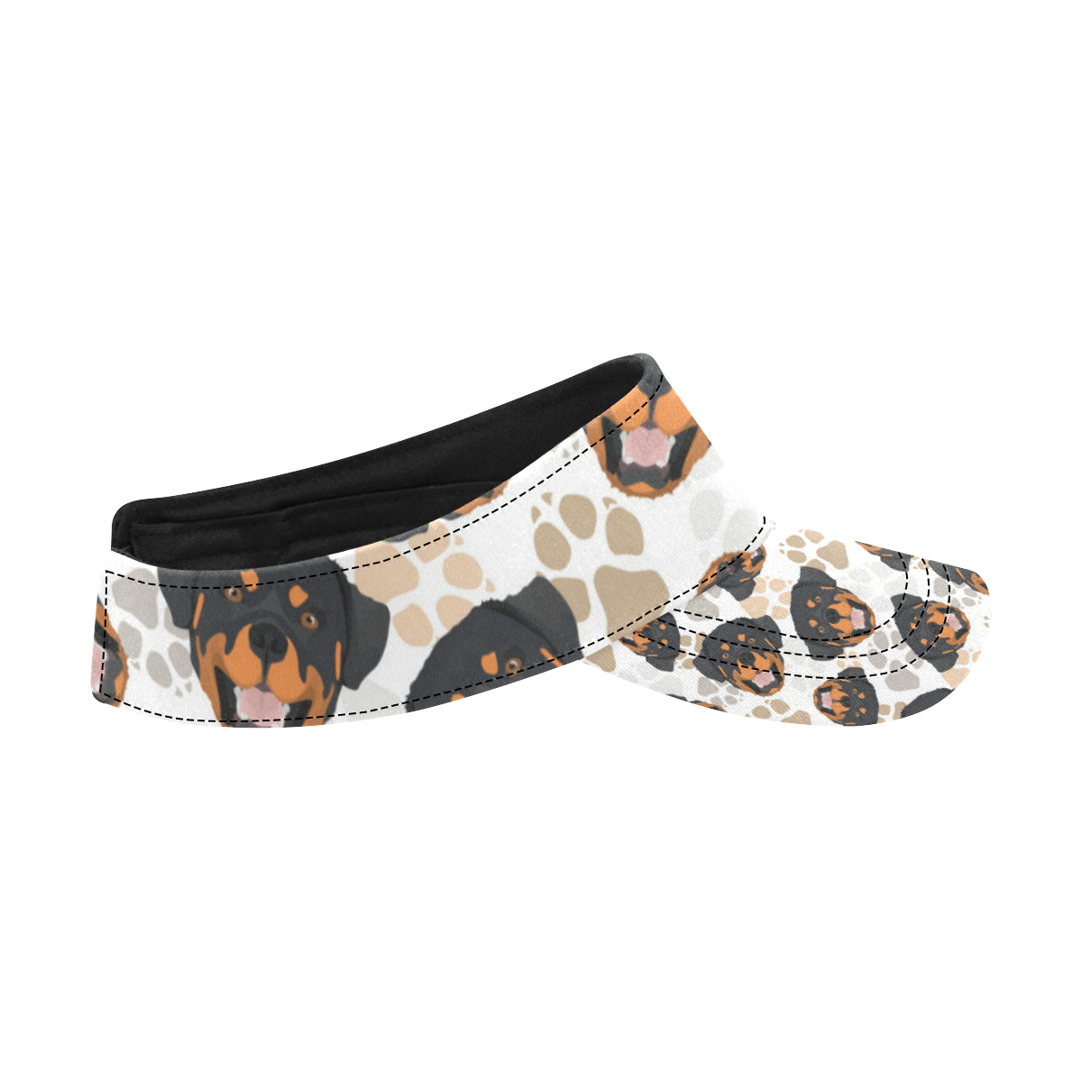 Rottweiler Pattern Print Design A03 Unisex Sun Visor
