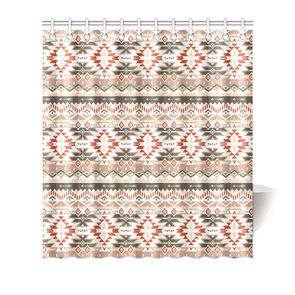 Aztec Pattern Print Design 05 Shower Curtain