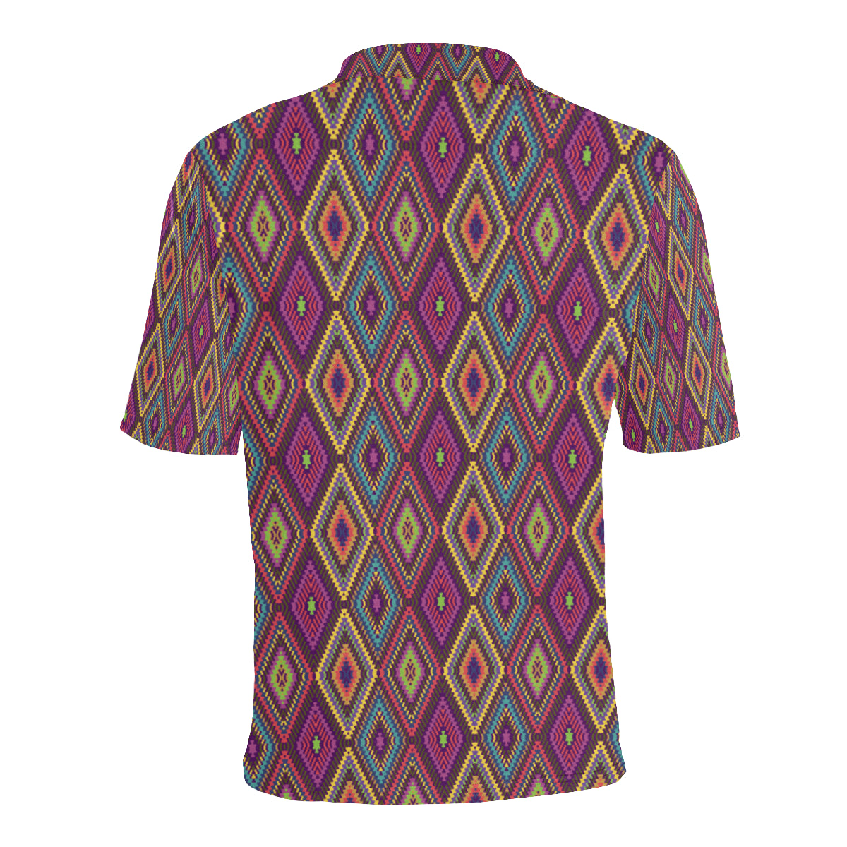 Southwestern Print Men Polo Shirt