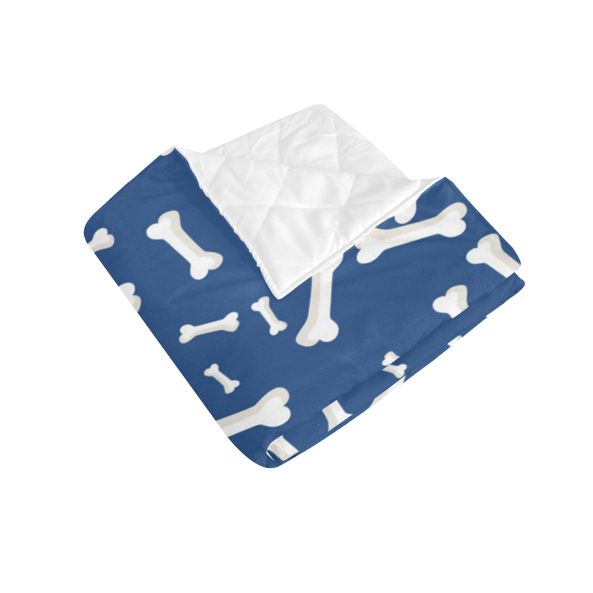 Dog Bone Pattern Print Design 03 Premium Quilt