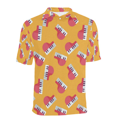 Piano Pattern Print Design 02 Men Polo Shirt