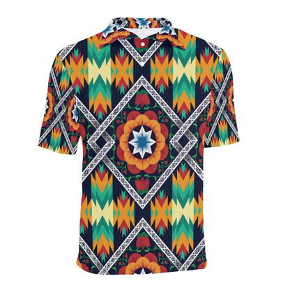African Kente Men Polo Shirt