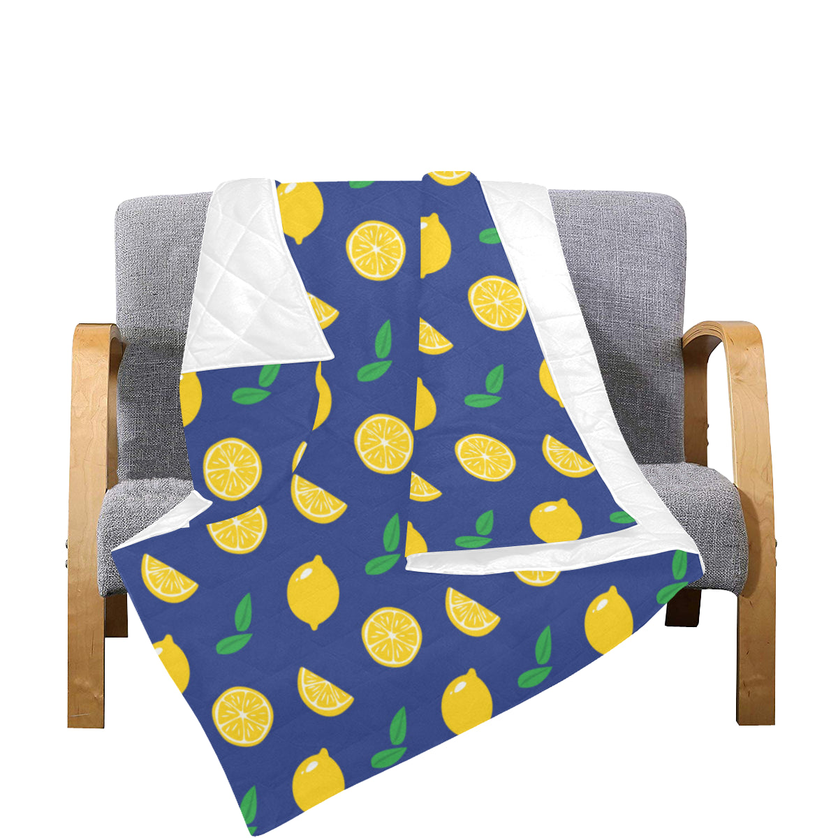 Citrus  Pattern Print Design 02 Premium Quilt