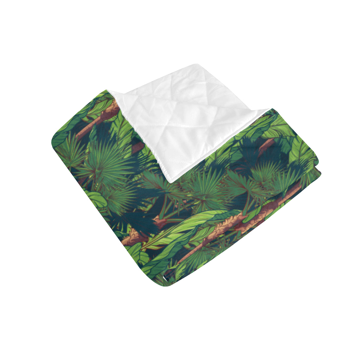 Rainforest Pattern Print Design A01 Premium Quilt