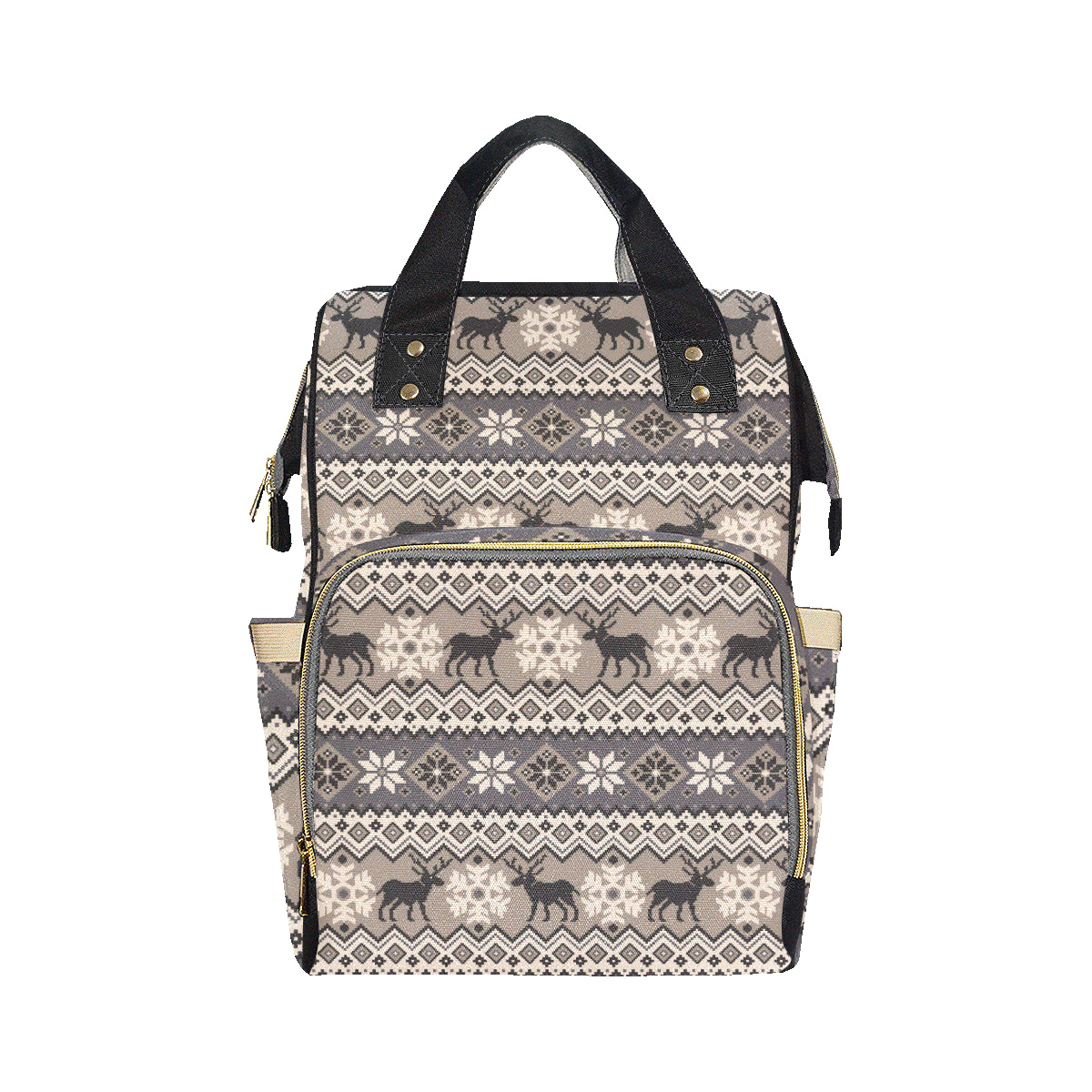 Nordic Pattern Print Design A01 Diaper Bag Backpack