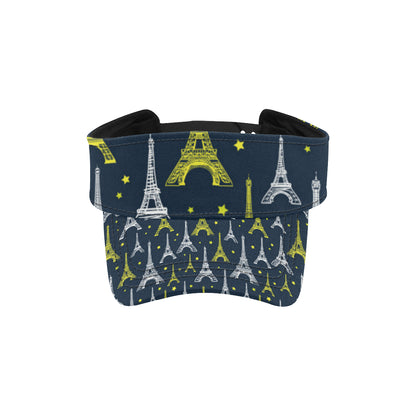 Eiffel Tower Star Print Unisex Sun Visor