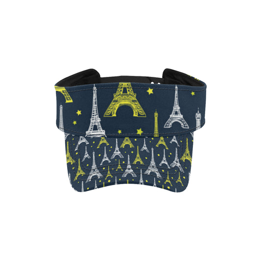 Eiffel Tower Star Print Unisex Sun Visor