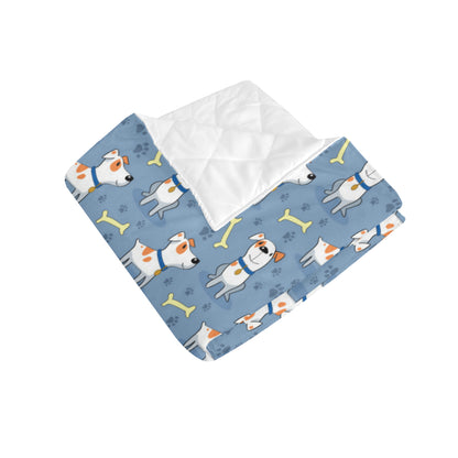Bull Terriers Pattern Print Design 04 Premium Quilt