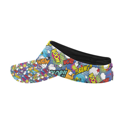 Comic Book Pattern Print Design 02 Unisex Sun Visor
