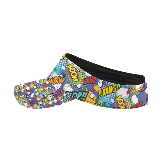 Comic Book Pattern Print Design 02 Unisex Sun Visor