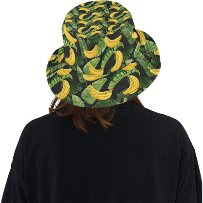 Banana Pattern Print Design BA01 Unisex Bucket Hat