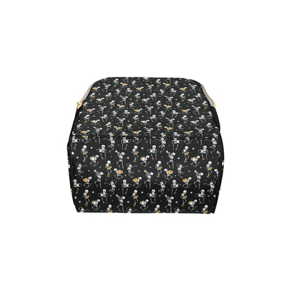 Skeleton Dance Print Diaper Bag Backpack
