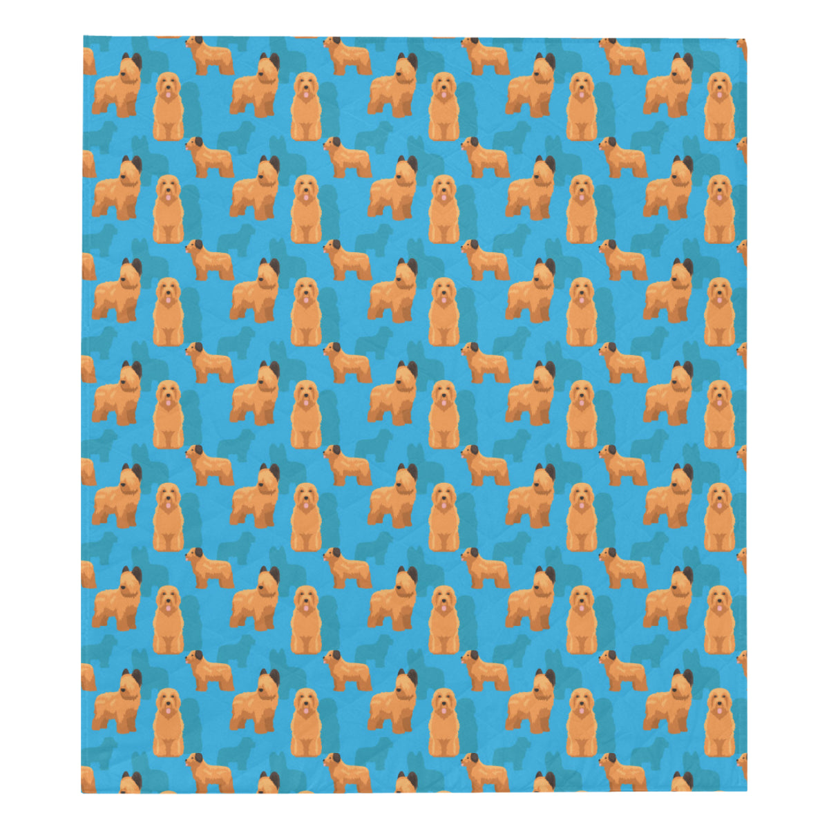 Briards Pattern Print Design 01 Premium Quilt
