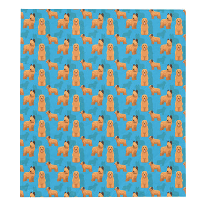 Briards Pattern Print Design 01 Premium Quilt