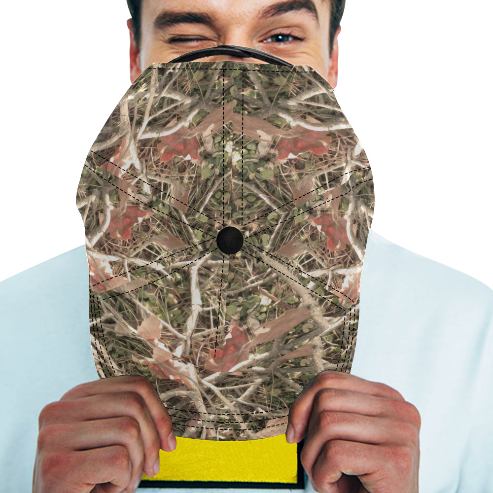Camouflage Realistic Tree Authumn Print Snapback Cap
