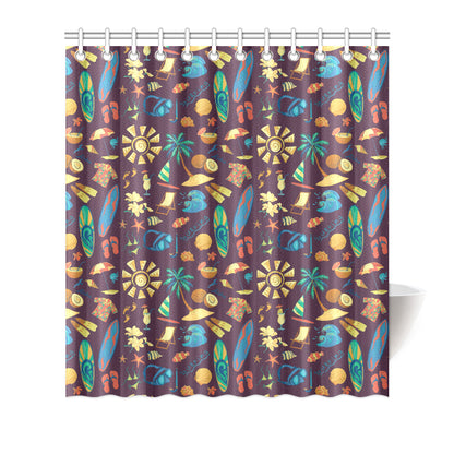 Aloha Hawaii Pattern Print Design 01 Shower Curtain