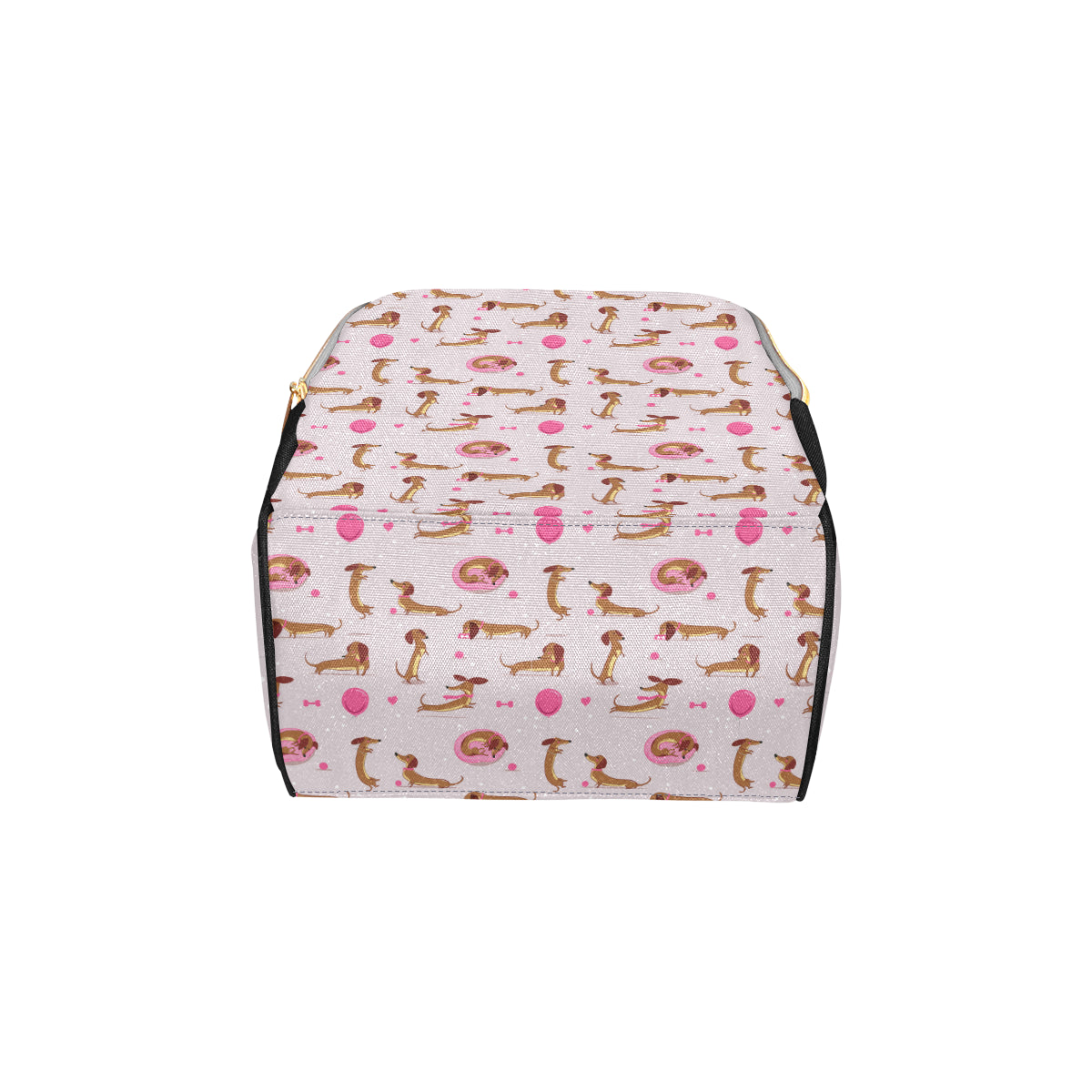 Dachshund Pattern Print Design 10 Diaper Bag Backpack