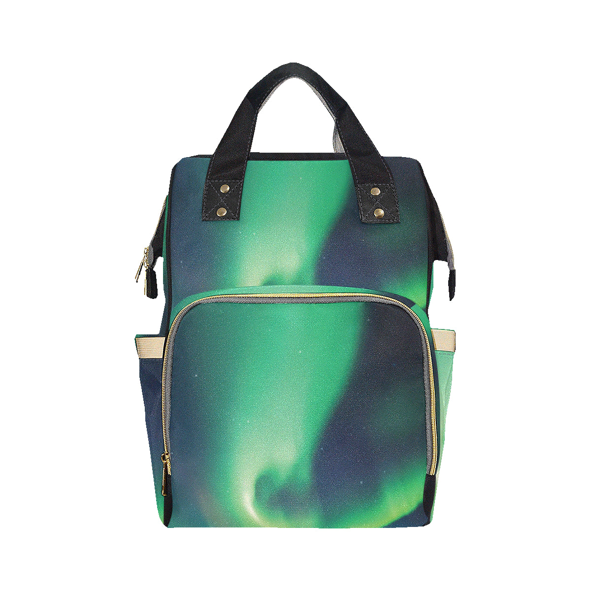 Aurora Borealis Pattern Print Design 04 Diaper Bag Backpack