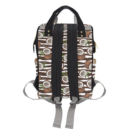 Coconut Pattern Print Design CN04 Diaper Bag Backpack