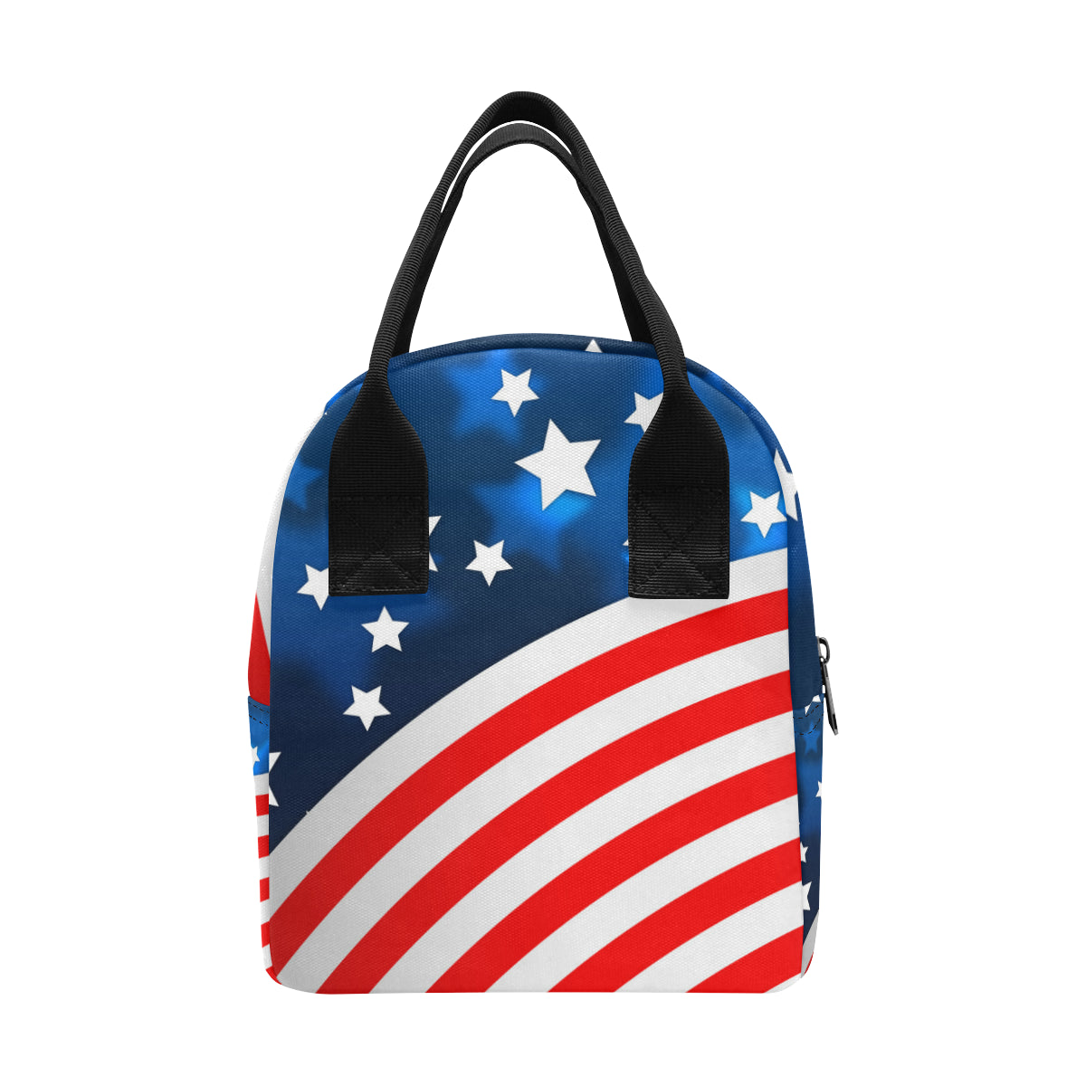 American flag Style Insulated Lunch Bag