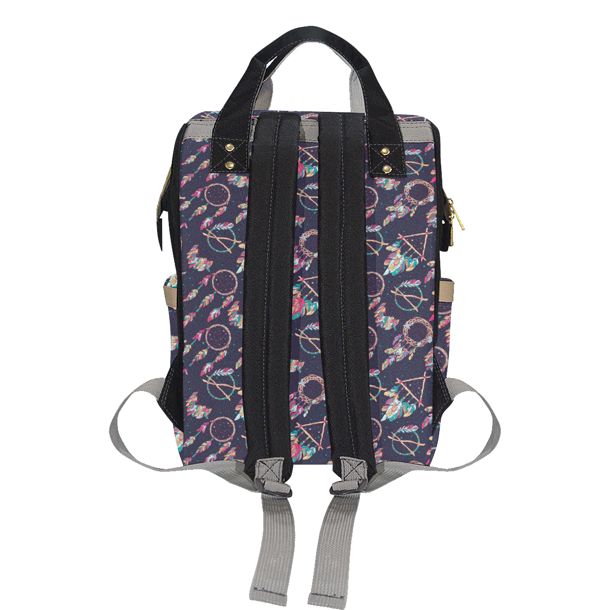 Boho Dream Catcher Colorful Diaper Bag Backpack