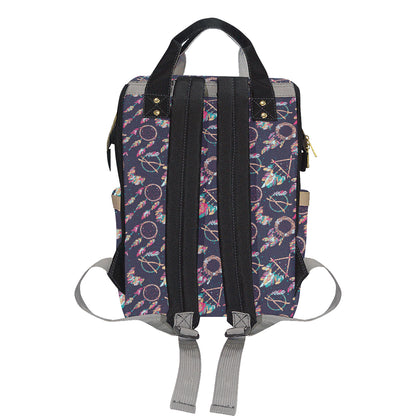 Boho Dream Catcher Colorful Diaper Bag Backpack