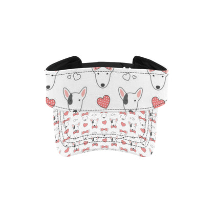 Bull Terriers Pattern Print Design 08 Unisex Sun Visor
