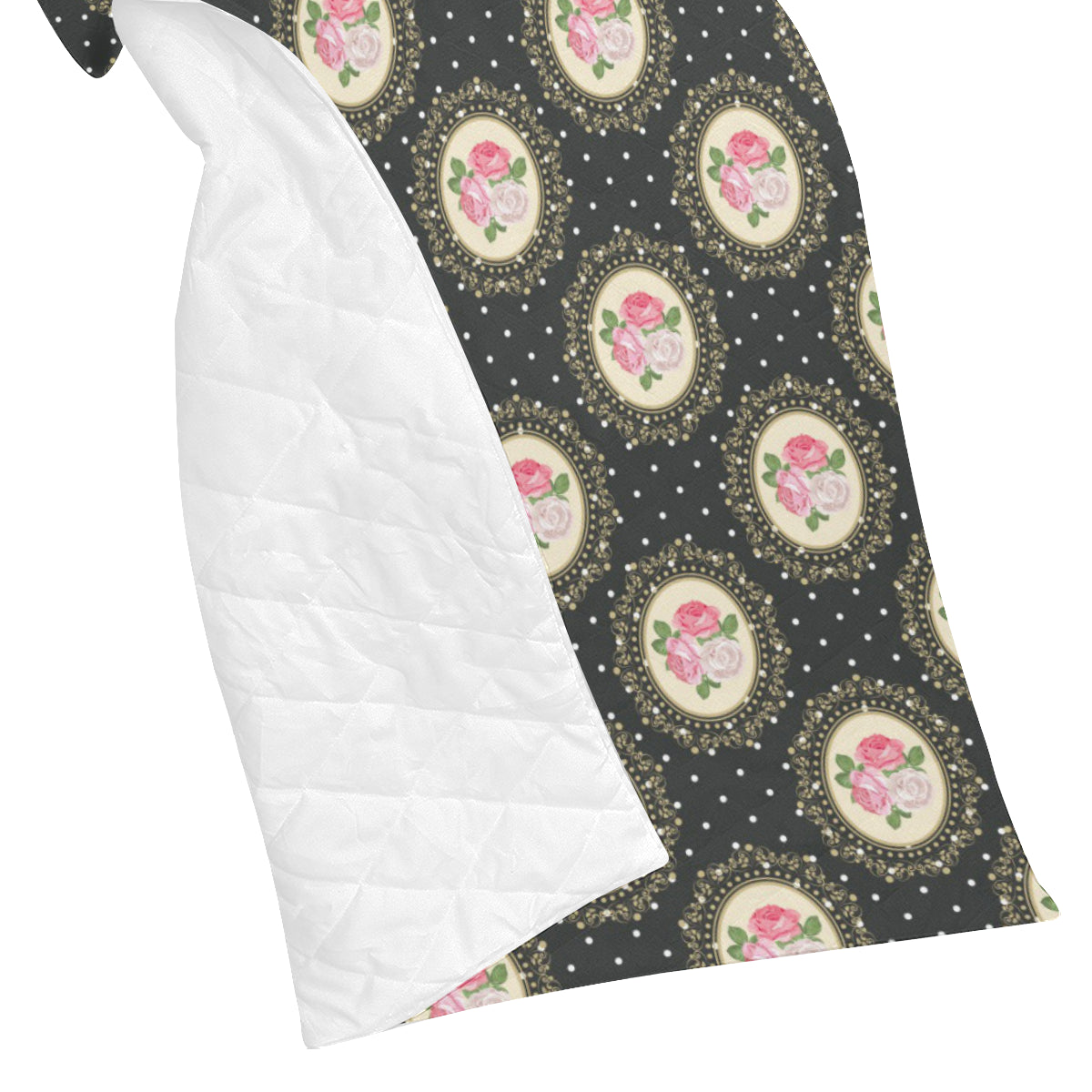 Rose Pattern Print Design RO015 Premium Quilt