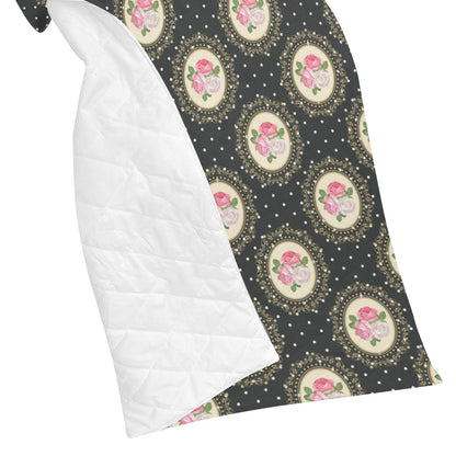 Rose Pattern Print Design RO015 Premium Quilt