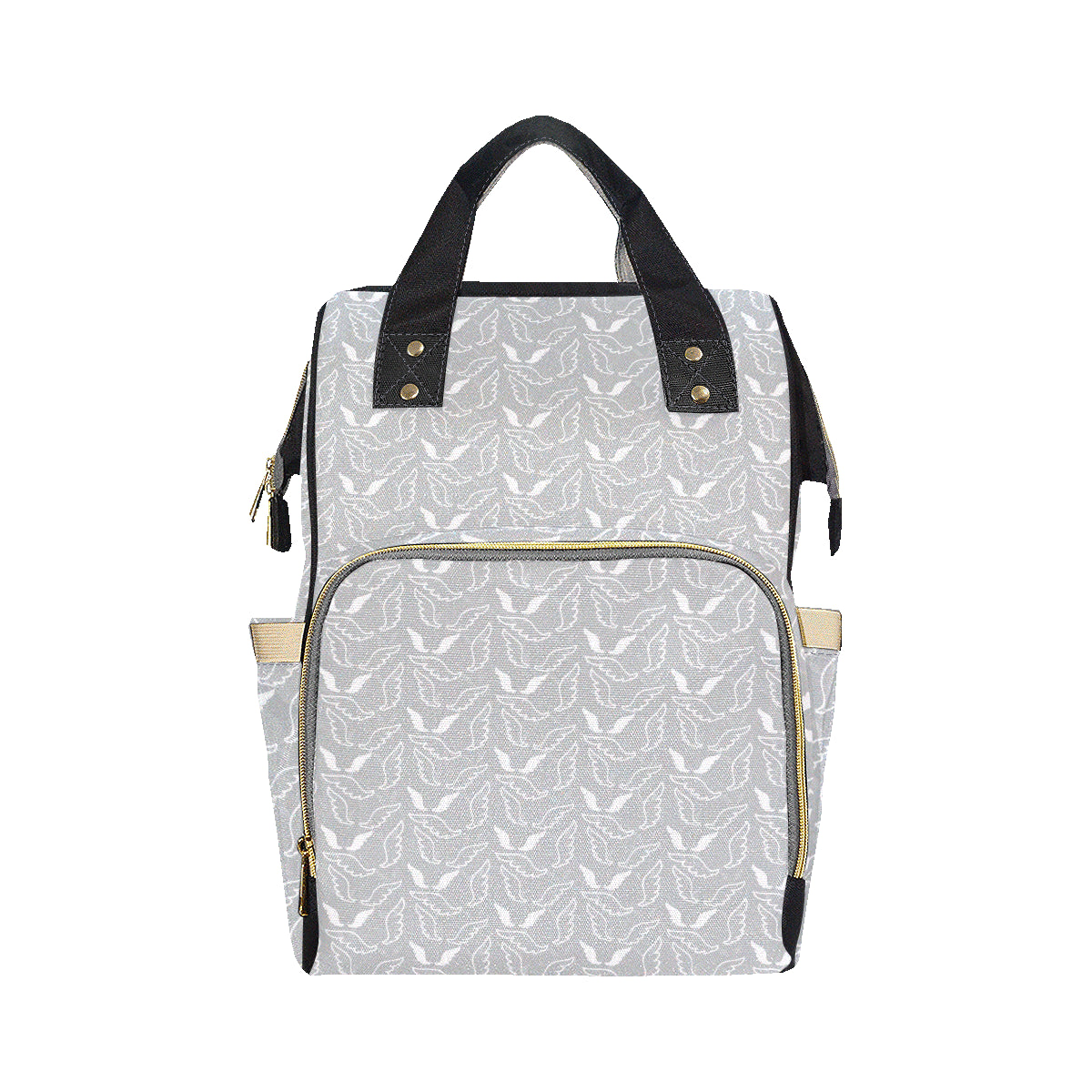 Angel Wings Pattern Print Design 01 Diaper Bag Backpack