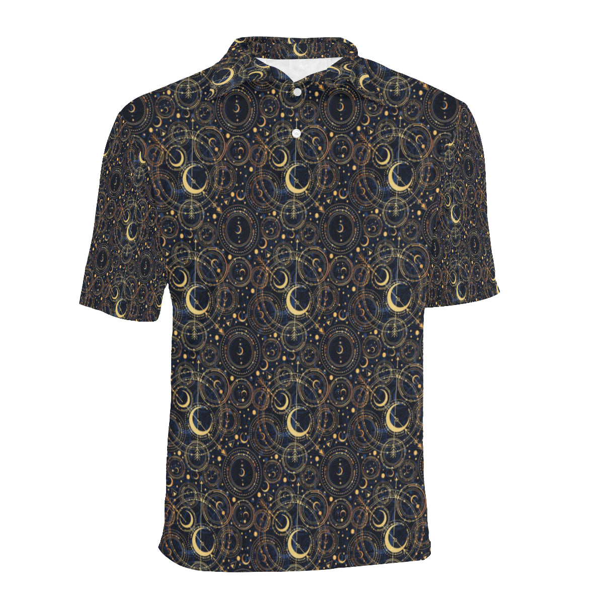 Celestial Pattern Print Design 04 Men Polo Shirt