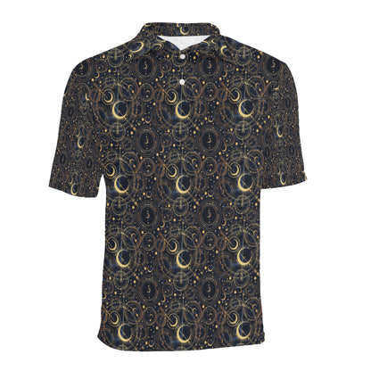 Celestial Pattern Print Design 04 Men Polo Shirt
